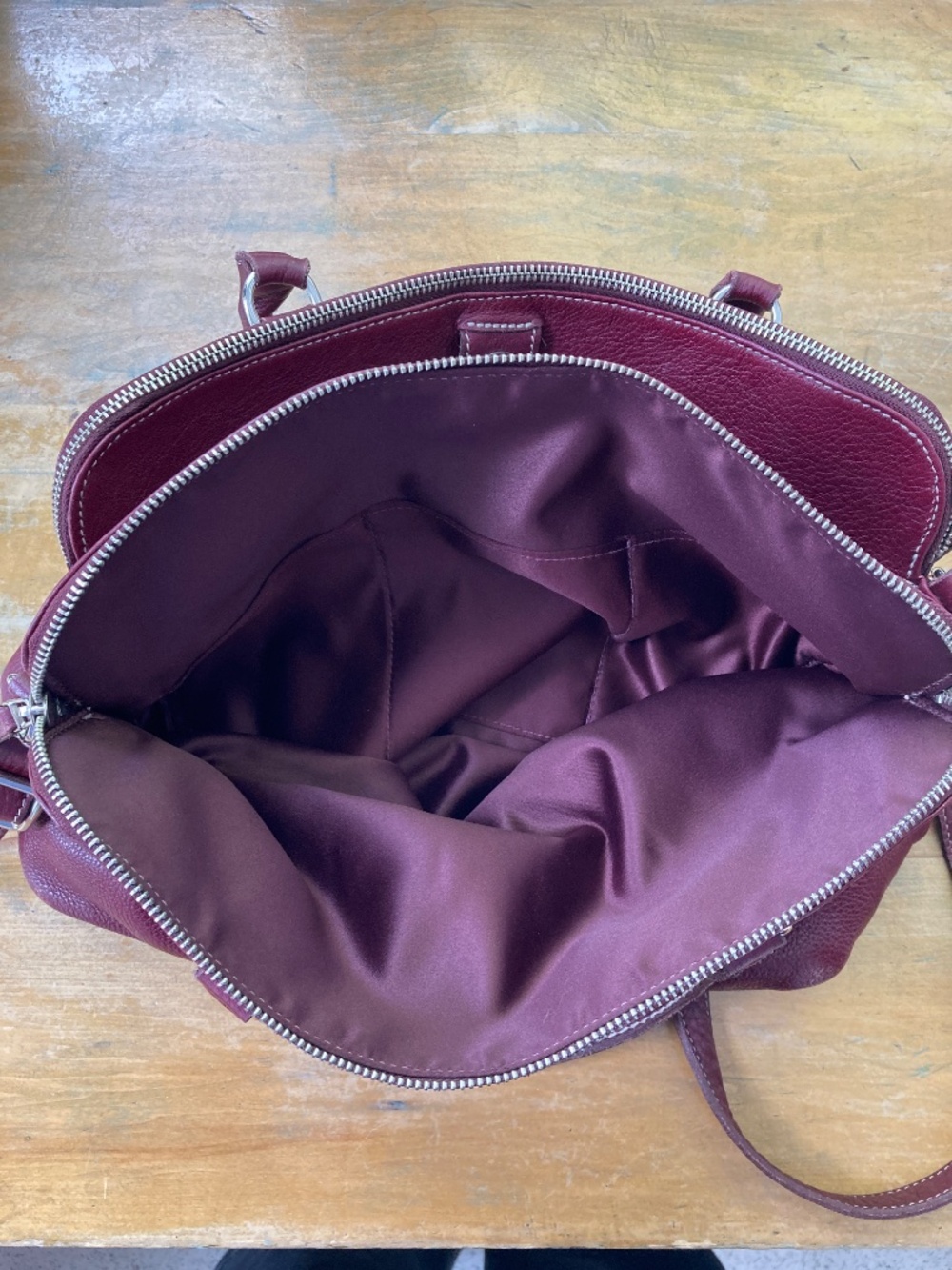 Purple Roots Pebbled Leather Bag - Picture 7 of 12